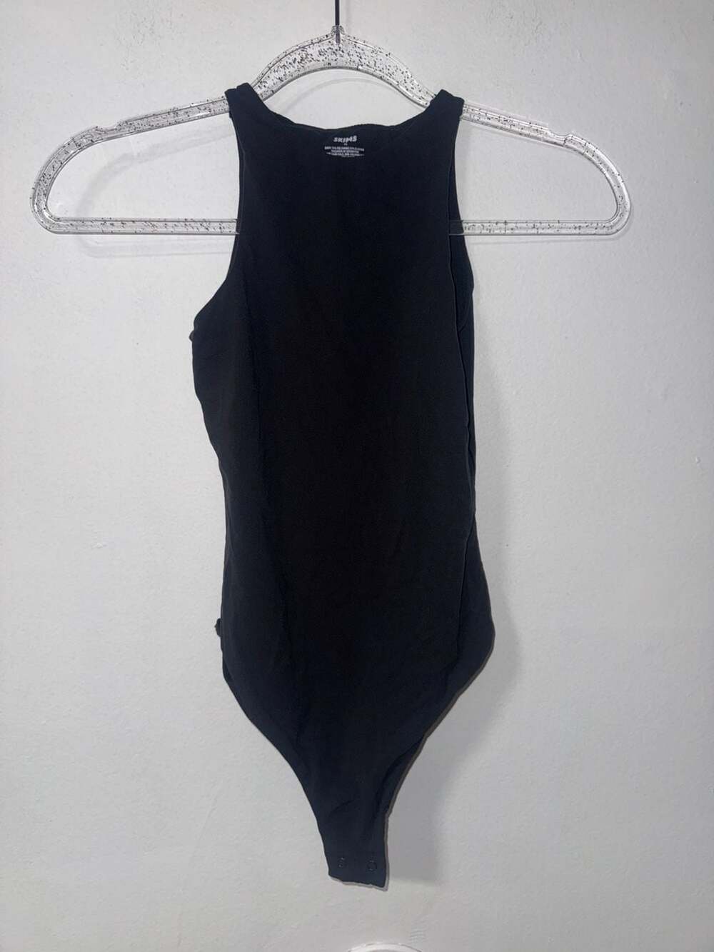 SKIMS Fits Everybody High Neck Bodysuit Black Size XS